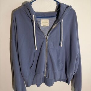 American Eagle Blue Full-Zip Hoodie